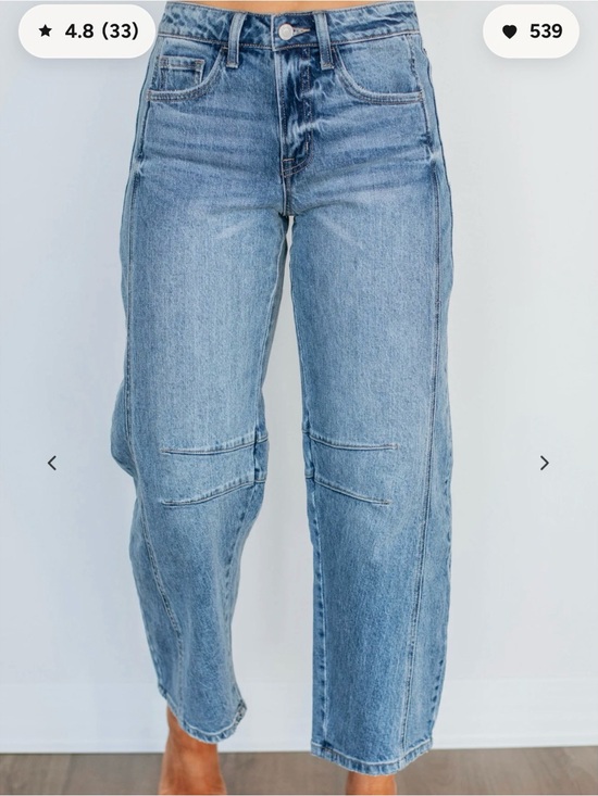 VERVET BY FLYING MONKEY Denim - VERVET by Flying Monkey 🐵 Kate Barrel-Leg Jeans (Medium Wash)
